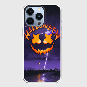 Чехол для iPhone 13 Pro с принтом ХЕЛЛОУИН НОЧЬ   HALLOWEEN NIGHT MARSHMELLO в Курске,  |  | bats | bones | ghost | halloween | marshmello | pumpkin | skull | кости | летучие мыши | маршмелло | приведение | призрак | скелет | тыква | хеллоуин | хоррор | хэллоуин