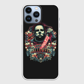 Чехол для iPhone 13 Pro Max с принтом Welcome to Halloween в Курске,  |  | autumm | christsmas | face | from | ghost | halloween | killer | laurie | leather | michael | myers | mystic | retro | the | view | window | вид | из | кожаное | лицо | лори | майерс | майкл | мистика | окна | осень | призраки | ретро | рож