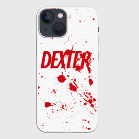 Чехол для iPhone 13 mini с принтом Dexter logo Декстер брызги крови в Курске,  |  | Тематика изображения на принте: blood | darkly dreaming dexter | dexter | dexter morgan | logo | брызги крови | декстер | декстер морган | дремлющий демон декстера | кровь | лого | майами | правосудие декстера | судмедэксперт | хэллоуин