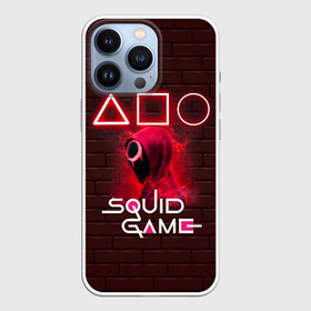 Чехол для iPhone 13 Pro с принтом SQUID GAME | ИГРА В КАЛЬМАРА СОТРУДНИК в Курске,  |  | squid game | аноним | игра в кальмара | игра в кальмаров | игра на выживание | игры | маска | сериал | сотрудник | треугольник | фильм