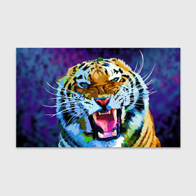 Бумага для упаковки 3D с принтом Рычащий Шархан в Курске, пластик и полированная сталь | круглая форма, металлическое крепление в виде кольца | 2022 | evil face | growling | new year | pop art | predator | tiger | year of the tiger | год тигра | новый год | поп арт | рычащий | тигр | хищник