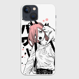 Чехол для iPhone 13 mini с принтом Power с котиком   Chainsaw Man в Курске,  |  | anime girl | chainsaw man | chainsawman | power | power с косой | аниме | бензопила | девушка с косой | девушки аниме | демон крови | котик | красные рожки | манга | охотник на демонов | пауэр | человекбензопила