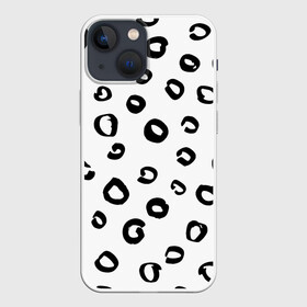 Чехол для iPhone 13 mini с принтом Леопардовый окрас в Курске,  |  | Тематика изображения на принте: дизайнерский | животные | леопард | паттерн | полный принт | тренд | фул