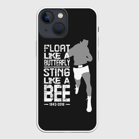 Чехол для iPhone 13 mini с принтом Жаль как пчела в Курске,  |  | box | muhammad ali | sport | sports | sportsmen | бокс | легенда | мухаммад али | спорт | спортсмен