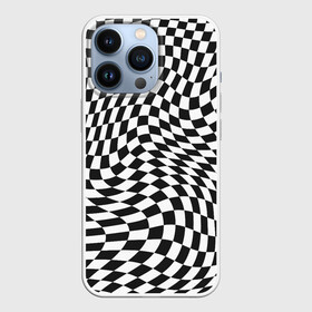 Чехол для iPhone 13 Pro с принтом Черно белая клетка | Black and white squares в Курске,  |  | free | minimalist | minimum | арт | бежевый | белый | буквы | вебер | горы | девушка | дизайн | женское | живопись | кружки | линии | минимализм | море | пейзаж | природа | редбаббл | стикеры | футболки | цветок