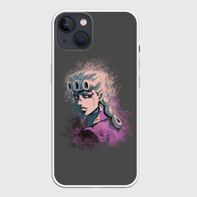 Чехол для iPhone 13 с принтом Giorno Giovanna. Paints в Курске,  |  | adventure | bizarre | brando | dio | giorno | jo | joestar | josuke | jotaro | jovanna | metallica | speedwagon | the | world | абдул | брандо | бруно | джо | джованна | джолин | джорно | джоске | джостар | джотаро | дио | какёин | металлика | невероятные