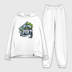 Женский костюм хлопок Oversize с принтом Logo Dragon TS в Курске,  |  | cs go | cyber | cybersport | dota 2 | haertstone | spirit | spirited | team spirit | ts | кибер | киберспорт | киберспортсмен