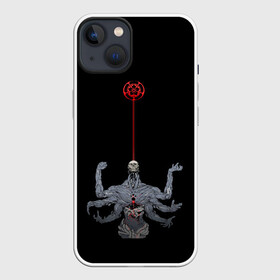 Чехол для iPhone 13 с принтом ложный бог в Курске,  |  | armed | false | god | hands | multi | scull | кровь | многорукий | руки | череп