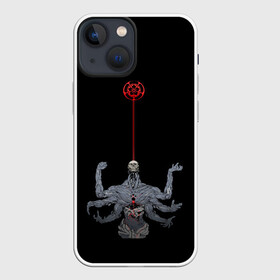 Чехол для iPhone 13 mini с принтом ложный бог в Курске,  |  | armed | false | god | hands | multi | scull | кровь | многорукий | руки | череп