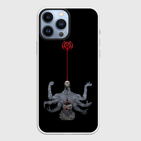 Чехол для iPhone 13 Pro Max с принтом ложный бог в Курске,  |  | armed | false | god | hands | multi | scull | кровь | многорукий | руки | череп