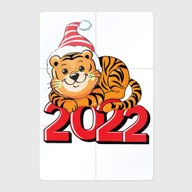 Магнитный плакат 2Х3 с принтом Тигр Новый год 2022 в Курске, Полимерный материал с магнитным слоем | 6 деталей размером 9*9 см | 2022 | год тигра | новый год | новый год 2022 | символ года | тигр | тигренок | тигрица | тигры