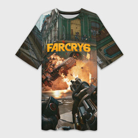 Платье-футболка 3D с принтом Far Cry 6 gameplay art в Курске,  |  | art | cry | dani | far | game | rojas | shooter | ubisoft | арт | дани | пулемет | рохас | фаркрай | шутер | экшн