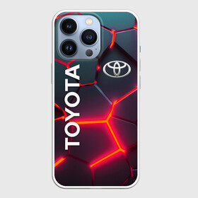 Чехол для iPhone 13 Pro с принтом TOYOTA 3D NEON  | ТОЙОТА  3Д ПЛИТЫ НЕОН в Курске,  |  | auto | sport | toyota | авто | автомобиль | автомобильные | бренд | марка | машины | спорт | тойота