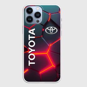 Чехол для iPhone 13 Pro Max с принтом TOYOTA 3D NEON  | ТОЙОТА  3Д ПЛИТЫ НЕОН в Курске,  |  | auto | sport | toyota | авто | автомобиль | автомобильные | бренд | марка | машины | спорт | тойота