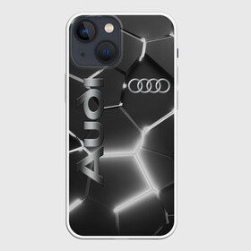 Чехол для iPhone 13 mini с принтом AUDI GREY 3D ПЛИТЫ в Курске,  |  | audi | auto | rs | sport | авто | автомобиль | автомобильные | ауди | бренд | марка | машины | спорт