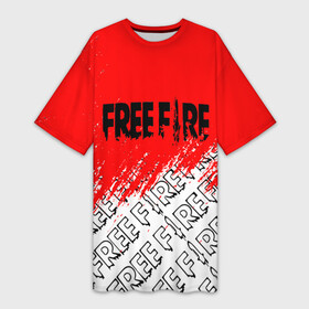 Платье-футболка 3D с принтом фри фаер  День Booyah, в Курске,  |  | free fire | free fire battlegrounds | garena | garena free fire | гарена | игра | фри фаер | шутер