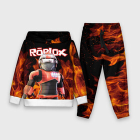 Детский костюм 3D (с толстовкой) с принтом ROBLOX FIRE | РОБЛОКС ОГОНЬ | ПОЖАРНЫЙ в Курске,  |  | roblox | игра | компьютерная игра | логотип | огонь | онлайн | онлайн игра | пламя | пожарный | роблакс | роблокс