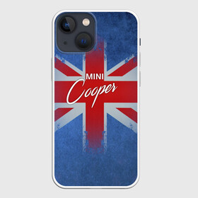 Чехол для iPhone 13 mini с принтом Mini cooper Великобритания в Курске,  |  | авто | великобритания | лого | мини | флаг