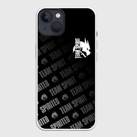 Чехол для iPhone 13 с принтом TEAM SPIRIT | TS | SPIRITED LOGO в Курске,  |  | Тематика изображения на принте: collapse | cs go | cyber | cybersport | dota 2 | dragon | haertstone | miposhka | mira | russia | spirit | spirited | team spirit | torontotokyo | ts | yatoro | дракон | кибер | киберспорт | киберспортсмен | кс го | россия | спирит | спиритед | 