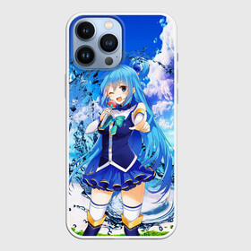 Чехол для iPhone 13 Pro Max с принтом AquаKaraoke в Курске,  |  | Тематика изображения на принте: anime | aqua | beach | girl | god | konosuba | manga | water | witch | аква | аниме | богиня | ведьма | ведьмы | вода | девочка | манга | пляж | прекрасный мир