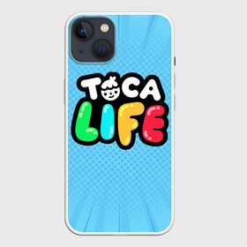 Чехол для iPhone 13 с принтом Toca Boca logo | Тока Бока логотип в Курске,  |  | toca boca | детская игра | игра | лого | логотип | персонажи | прикоснуться ко рту | тока бока