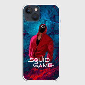 Чехол для iPhone 13 с принтом Сериал Squid game Игра в кальмара в Курске,  |  | Тематика изображения на принте: squid game | выживание | игра в кальмара | кальмар | корейский | корея