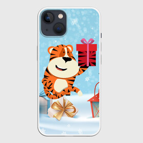 Чехол для iPhone 13 с принтом Тигренок с подарком 2022 в Курске,  |  | 2022 | год тигра | новый год | новый год 2022 | символ года | тигр | тигренок | тигрица | тигры