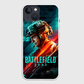 Чехол для iPhone 13 с принтом Battlefield 2042 game art в Курске,  |  | 2042 | action | art | battlefield | dice | game | shooter | soldier | арт | батла | баттлфилд | война | солдат | шутер