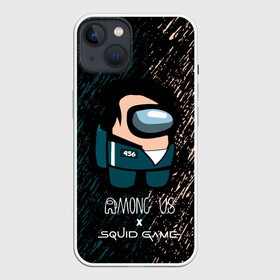 Чехол для iPhone 13 с принтом Among us в Игре в кальмара в Курске,  |  | 001 | 067 | 199 | 456 | squid game | злодей | игра | кальмары | люди в масках | на выживания | отряд стражей | сериал | теги игра в кальмара