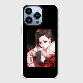 Чехол для iPhone 13 Pro с принтом Ghoul Ута в Курске,  |  | Тематика изображения на принте: dead inside | ghoul | глаз | глаза | гули | гуль | дед инсайд | красный глаз | токийский гуль | чёрный глаз