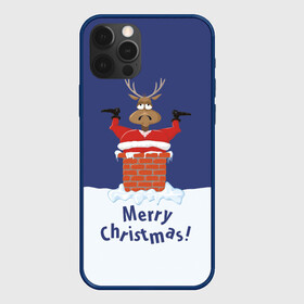 Чехол для iPhone 12 Pro Max с принтом Санта в трубе с Оленем в Курске, Силикон |  | christmas | merry christmas | santa claus | дед мороз | ёлка | новогодние олени | новый год | оленёнок бэмби | оленёнок рудольф | орнамент | с новым годом | сантаклаус | свитер с оленями | снегурочка | снежинки | узоры