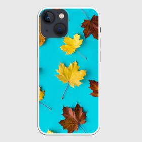 Чехол для iPhone 13 mini с принтом Кленовый листочек в Курске,  |  | красивое | листья | модное | осень | тренды