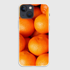 Чехол для iPhone 13 mini с принтом Мандаринчик чик в Курске,  |  | зима | новыйгод | тренды | фрукты | яркое