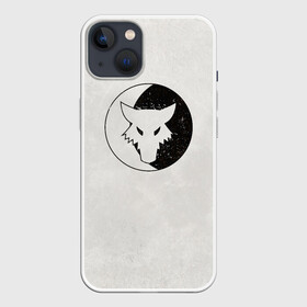 Чехол для iPhone 13 с принтом Лунные волки ранний лого (цвет легиона) в Курске,  |  | luna wolves | sons of horus | space marine | waha | warhammer | wolf | астартес | вархаммер | ваха | волк | космодесант | лунные волки | сыны хоруса | цвет легиона