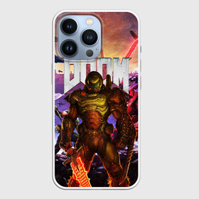 Чехол для iPhone 13 Pro с принтом DOOM ETERNAL | ДУМ БИТВА В АДУ в Курске,  |  | demons | devil | doom | doom eternal | doom guy | doom slayer | hell | iddqd | mark of the doom slayer | slayer | ад | гарнило | демоны | дум | палач | палач рока