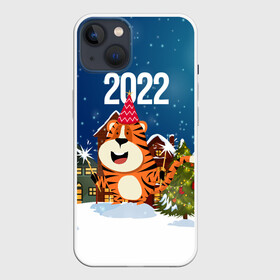 Чехол для iPhone 13 с принтом Тигр   новый год 2022 в Курске,  |  | 2022 | год тигра | новый год | новый год 2022 | символ года | тигр | тигренок | тигрица | тигры