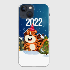 Чехол для iPhone 13 mini с принтом Тигр   новый год 2022 в Курске,  |  | 2022 | год тигра | новый год | новый год 2022 | символ года | тигр | тигренок | тигрица | тигры