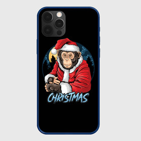 Чехол для iPhone 12 Pro Max с принтом CHRISTMAS (обезьяна) в Курске, Силикон |  | Тематика изображения на принте: chimpanzee | christmas | gorilla | merry christmas | monkey | santa claus | бигфут | гамадрил | гиббон | год обе | горилла | дед мороз | ёлка | животное | зверь | мартышка | новый год | обезьяна | орангутан | подарок | праздник