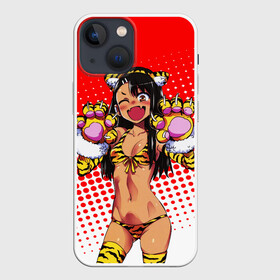 Чехол для iPhone 13 mini с принтом Nаgatoro в Курске,  |  | anime | cat | manga | nagatoro | school | schoolgirl | аниме | ианга | кошка | нагаторо | хвост | школа | школьница