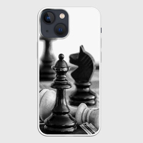 Чехол для iPhone 13 mini с принтом Шах и мат Шахматы в Курске,  |  | доска | игра | игровая | игры | кони | конь | короли | король | логика | логичные | настольная | настольные | пешка | пешки | спорт | спортивная | ферзь | шахматный | шахматы