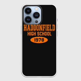 Чехол для iPhone 13 Pro с принтом Haddonfield High School 1978 в Курске,  |  | face | haddonfield | halloween | high | killer | leather | maniac | michael | myers | mystic | school | uniform | кожаное | лицо | майерс | майкл | мистика | старшая | униформа | форма | хаддонифилд | хэллоуин | ш