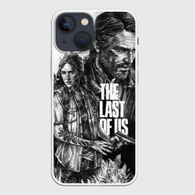 Чехол для iPhone 13 mini с принтом THE LAST OF US ЧЁРНО БЕЛЫЙ в Курске,  |  | cicadas | ellie | fireflies | naughty dog | stalker | tattoo ellie | the last of us | the last of us part 2 | tlou | tlou2 | джоэл | каннибалы | ласт оф ас | одни из нас | охотники | последние из нас | сталкер | тату элли | топляк | цикады | ще