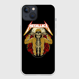 Чехол для iPhone 13 с принтом МЕТАЛЛИКА | РОК (Z) в Курске,  |  | kobein | kurt kobein | metalica | metallica | rock | курт кобейн | металика | металлика | рок | супер звезда