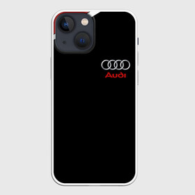 Чехол для iPhone 13 mini с принтом АУДИ ЛОГО | AUDI GEOMETRY RED STRIPES LINE в Курске,  |  | audi | auto | rs | sport | авто | автомобиль | автомобильные | ауди | бренд | марка | машины | спорт