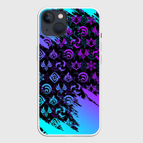 Чехол для iPhone 13 с принтом GENSHIN NEON PATTERN SYMBOL   НЕОН ЭМБЛЕМЫ в Курске,  |  | amber | anime | genshin impact | girl | jean | lisa | paimon | xiao | zelda | анемо | аниме | геншен импакт | геншин импакт | геншин эмпакт | геншинимпакт | девушка | игры | кли | лиза | паймон | пеймон | персонажи | сяо | тян