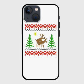 Чехол для iPhone 13 mini с принтом Олени (sexy) в Курске,  |  | love | playboy | вышиванка | вышивка крестом | для влюбленных | любовь | неприличные олени | новогодние олени | олени | орнамент | плейбой | прикол | рождественские олени | свитер с оленями | се