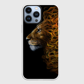 Чехол для iPhone 13 Pro Max с принтом ПЛАМЕННЫЙ ЛЕВ в Курске,  |  | fire | flame | king | lion | вожак | голова | животные | звери | кошки | лев | огонь | пламя | царь