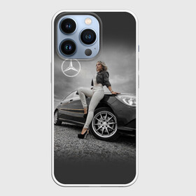 Чехол для iPhone 13 Pro с принтом Девушка за рулем Мерседеса в Курске,  |  | beauty | car | germany | girl | mercedes | автомобиль | германия | девушка | красавица | мерседес | престиж | тачка | точило | фигура