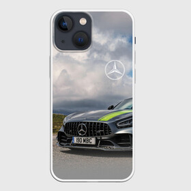 Чехол для iPhone 13 mini с принтом Mercedes V8 Biturbo Racing Team AMG в Курске,  |  | car | germany | mercedes | motorsport | nature | power | prestige | racing | team | автомобиль | автоспорт | германия | гонка | мерседес | мощь | престиж | природа