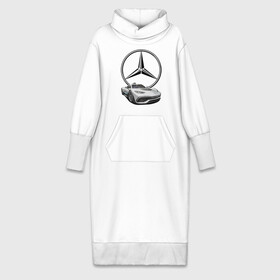 Платье удлиненное хлопок с принтом Mercedes   команда победителей в Курске,  |  | germany | mercedes | motorsport | power | prestige | racing | team | автомобиль | автоспорт | болид | германия | гонка | мерседес | мощь | престиж